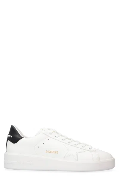 GOLDEN GOOSE PURE STAR LEATHER LOW-TOP SNEAKERS