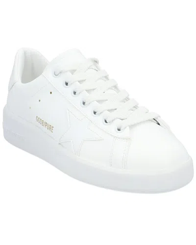 Golden Goose Minimalist White Low-top Sneakers With Tonal Star Detail