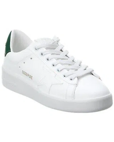 Pre-owned Golden Goose Pure Star Leather Sneaker Women's In White