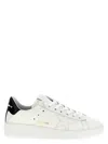 Golden Goose Deluxe Brand Contrasting Heel Sneakers With Logo Embellishments In White
