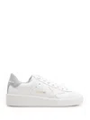 Golden Goose Pure Star Leather Sneakers In White