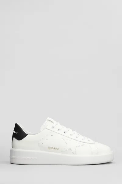 Golden Goose Pure Star Sneakers In White Leather