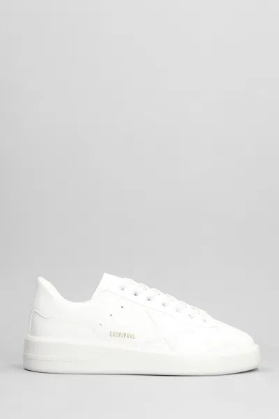 Golden Goose Pure Star Sneakers In White Leather