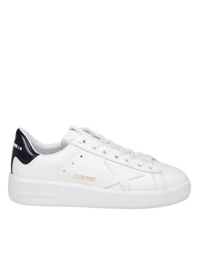 GOLDEN GOOSE PURE STAR SNEAKERS IN WHITE LEATHER