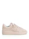 Golden Goose Suede Pure Star Sneakers In Rose