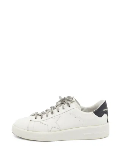 Pre-owned Golden Goose Purestar Lace-up Sneakers In White