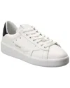 Golden Goose Leather Sneakers With Back Contrasting Patch In White