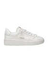 Golden Goose White Stardan Leather Sneakers With Star Motif In White