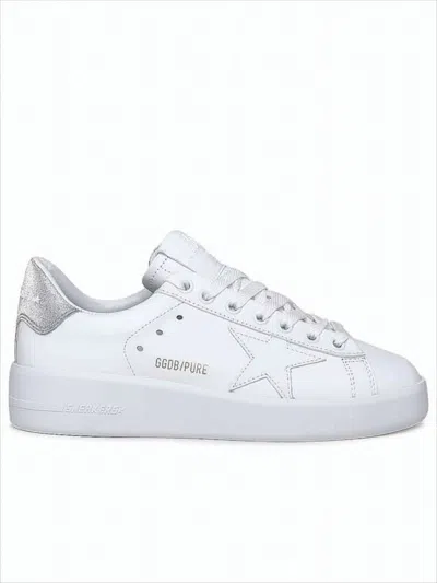 Golden Goose Purestar Low-top Leather Sneakers In White