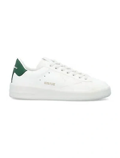 Pre-owned Golden Goose Purestar Low-top Sneakers In White/green