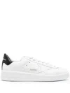 Golden Goose Mens Silver Com Pure Star Bio Logo-print Faux-leather Low-top Trainers