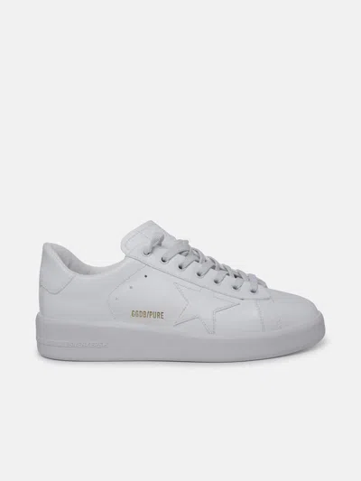 Golden Goose Purestar Sneakers In White Vegan Leather