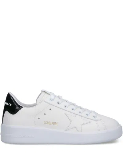 Golden Goose Leather Purestar Sneakers In Black