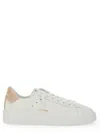 Golden Goose Purestar Mixed Leather Low-top Sneakers In White