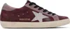 Golden Goose Purple Super-star Classic Sneakers In 82867 Madera/twiligh