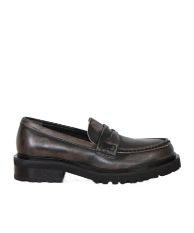 Golden Goose Push On Loafers In Black