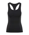 Golden Goose Star Ws Racerback Tank Top With Bra Mixed Technic In Black