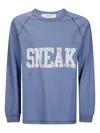 Golden Goose Crewneck Graphic Print Sweater Long Sleeves In Purple