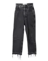 Golden Goose Raw Edge Jeans In Black Denim In Black