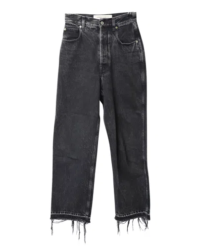 Golden Goose Raw Edge Jeans In Black Denim