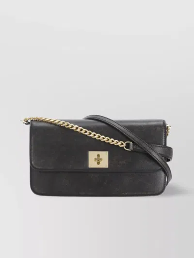 Golden Goose Rectangular Leather Chain Shoulder Bag