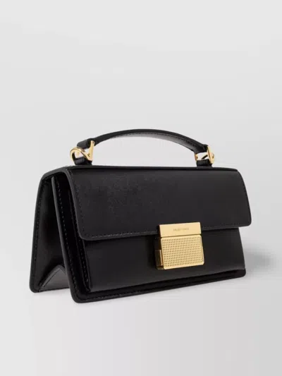 Golden Goose Rectangular Top Handle Shoulder Bag In Black