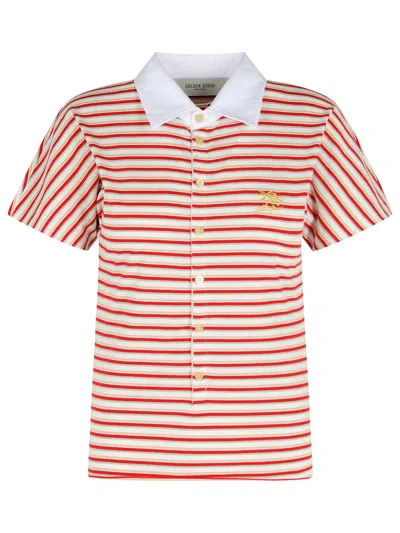 Golden Goose Red Cotton Polo Shirt