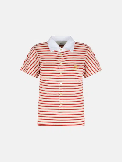 Golden Goose Red Cotton Polo Shirt