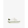Golden Goose Kids Old School Leather And Suede Star Trainers In White