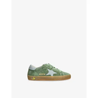 GOLDEN GOOSE KIDS' SUPER-STAR SUEDE LOW-TOP TRAINE