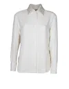 Golden Goose Regular Cotton Shirt With 3d Check Print In Papyrus