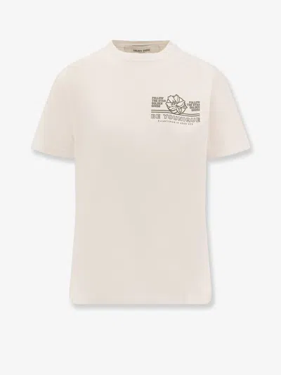 Golden Goose Regular Cotton T-shirt In Neutral