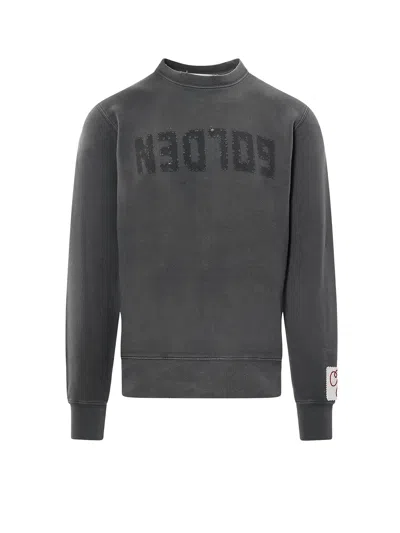 GOLDEN GOOSE REGULAR DISTRESSED COTTON SWEATSHIRT