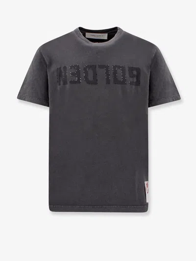 GOLDEN GOOSE REGULAR DISTRESSED COTTON T-SHIRT