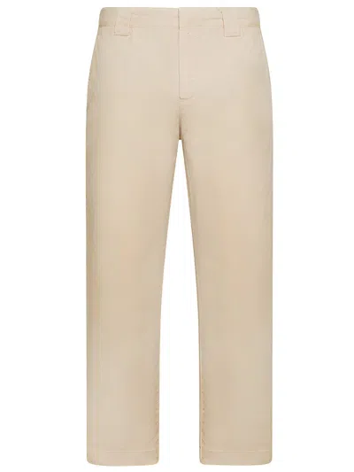 Golden Goose Regular Fit Cotton Chino Pants In Beige