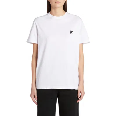GOLDEN GOOSE GOLDEN GOOSE REGULAR FIT SMALL STAR LOGO GRAPHIC T-SHIRT