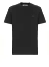 Golden Goose Black Logo-embroidered Short-sleeved T-shirt In Black