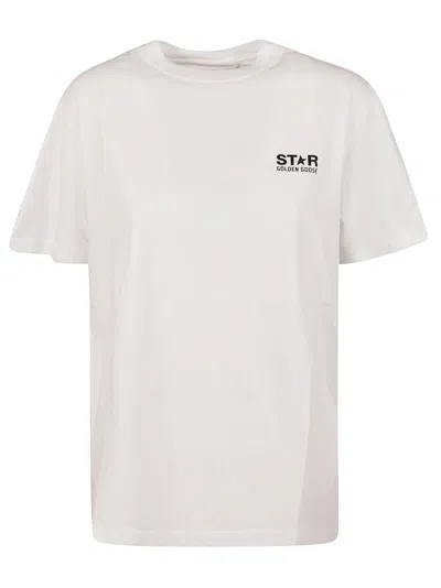 Golden Goose T-shirt With Rear Logo Print In White