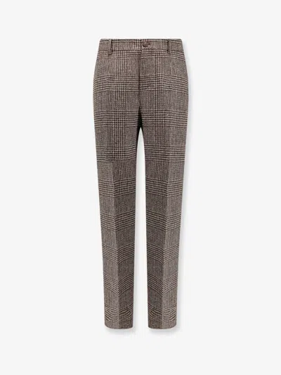 GOLDEN GOOSE RELAX STARIGHT PRINCE OF WALES TROUSER