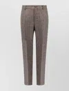 Golden Goose Deluxe Brand Men Relax Staright Prince Of Wales Trouser In Brown