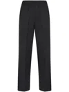 Golden Goose Relaxed Fit Jogging Pants In Light Dry Wool Gabardine In Black