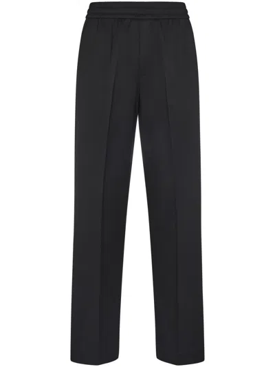 GOLDEN GOOSE RELAXED FIT JOGGING PANTS IN LIGHT DRY WOOL GABARDINE