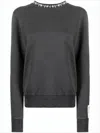 Golden Goose Relaxed Fit Long Sleeve Black Sweatshirt With Decorative Detail In Black