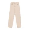 Golden Goose Relaxed-fit Trousers With Five-pocket Design And Star Embellishments In Neutrals