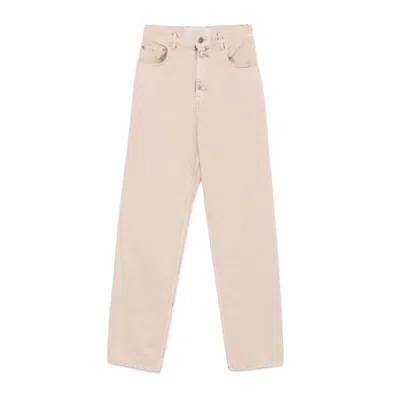 Golden Goose Relaxed-fit Trousers With Five-pocket Design And Star Embellishments In Neutrals