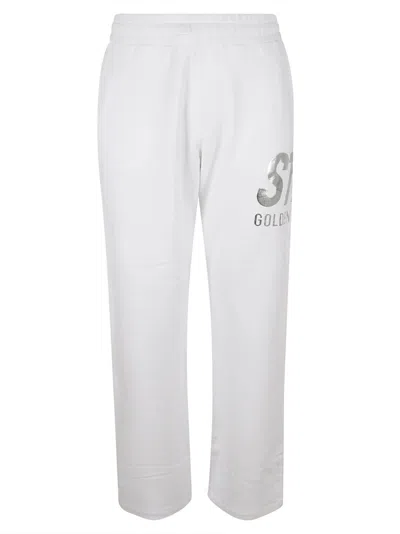 Golden Goose Relaxed-fit Trousers With Metallic Logo Detail