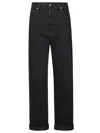 Golden Goose Relaxed-fit Washed Denim Pants With Rolled Cuffs In Blue