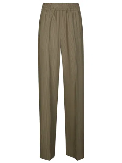Golden Goose Relaxed Fit Wide-leg Pants In Green