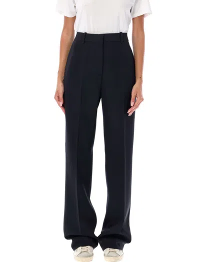 Golden Goose Women Viscose And Wool Crepe Relaxed Pants In Black