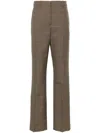 Golden Goose Relaxed Pied De Poule Check Pants In Beige